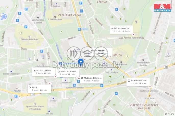 Pronájem, Byt 1+kk, Klášterec nad Ohří