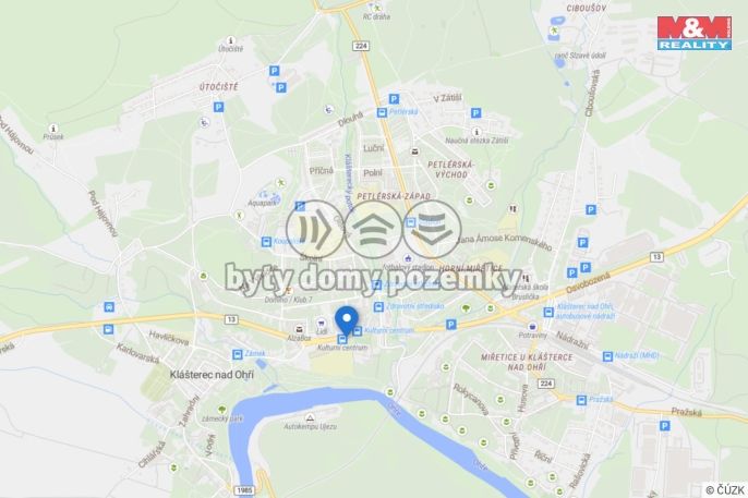 Pronájem, Byt 1+1, Klášterec nad Ohří