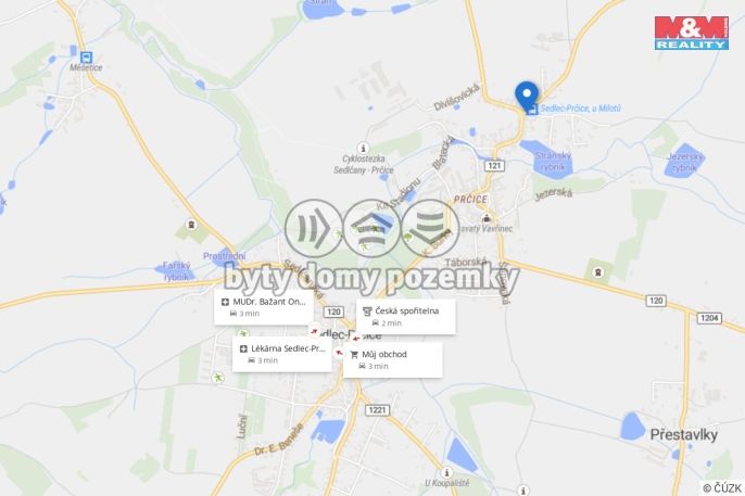 Prodej, Rodinný dům, Sedlec-Prčice