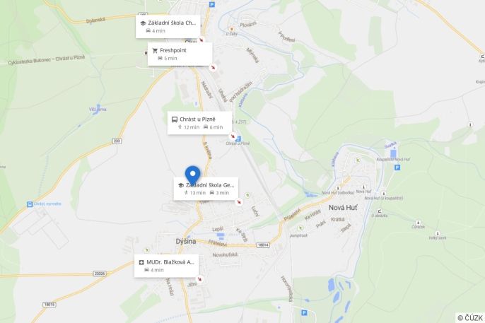 Pronájem, Byt 2+1, Dýšina