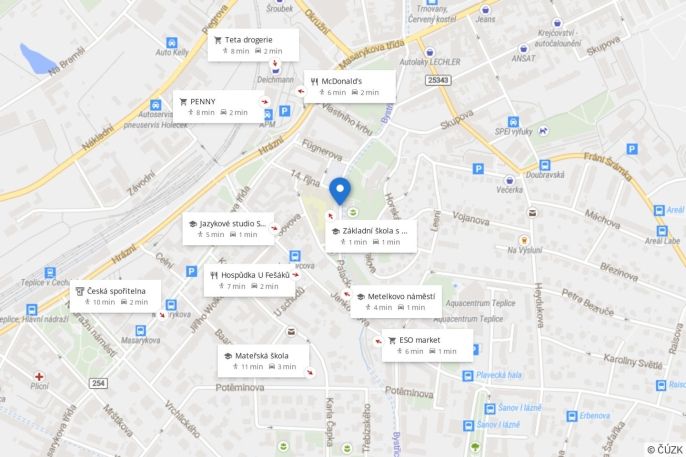 Pronájem, Byt 3+1, Teplice