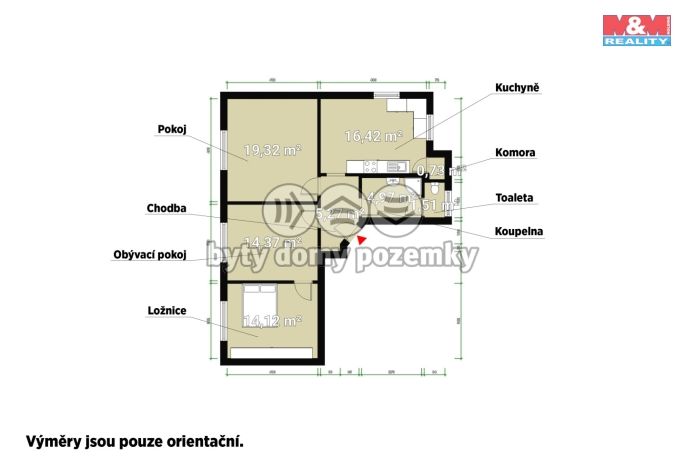 Prodej, Byt 3+1, Aš