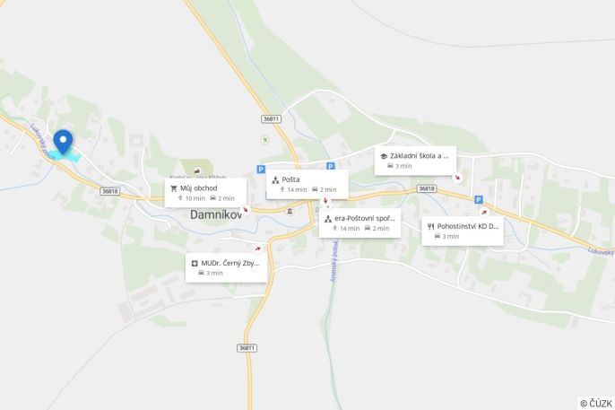 Prodej, Pozemek k bydlení, Damníkov