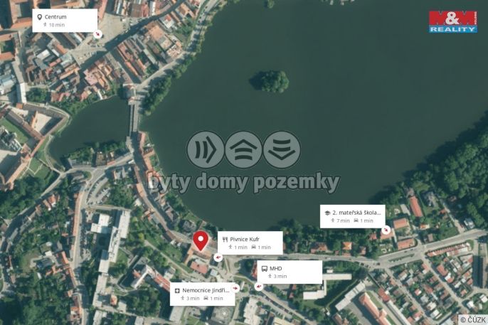 Pronájem, Byt 1+1, Jindřichův Hradec