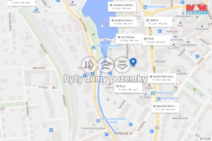 Pronájem, Byt 1+kk, Příbram