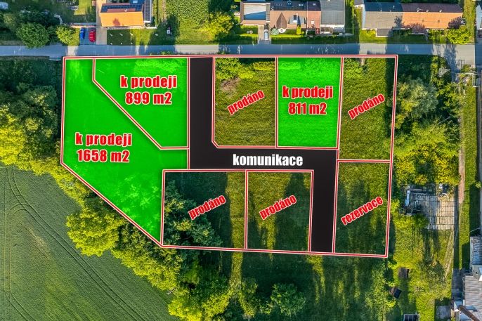 Prodej, Pozemek k bydlení, Hrobice