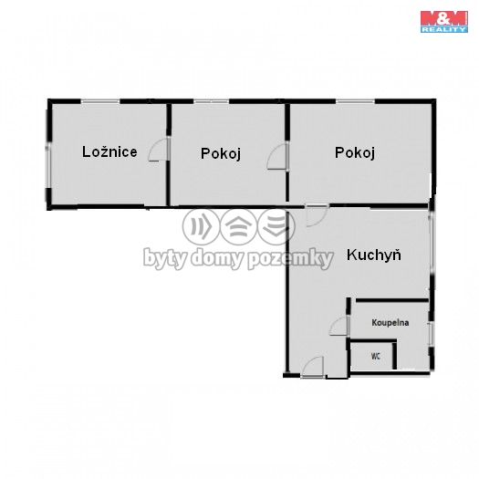 Prodej, Byt 3+1, Litoměřice