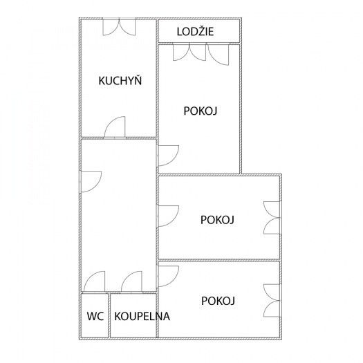 Pronájem, Byt 3+1, Ostrava