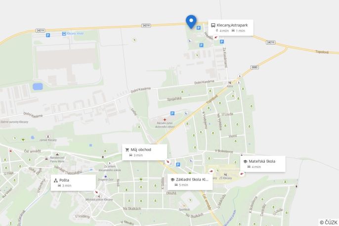 Prodej, Byt 1+kk, Klecany