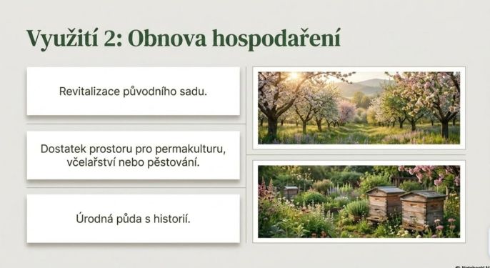 Prodej, Ovocný sad, Nebužely