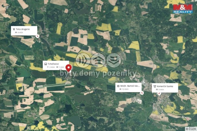 Prodej, Pozemek k bydlení, Tchořovice