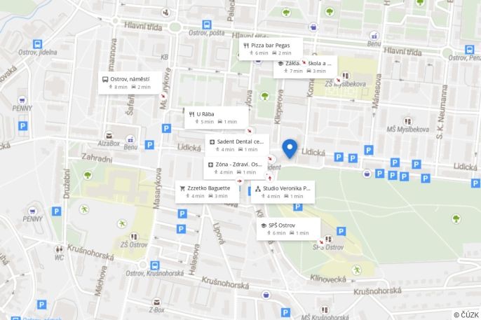 Pronájem, Obchodní objekt, Ostrov