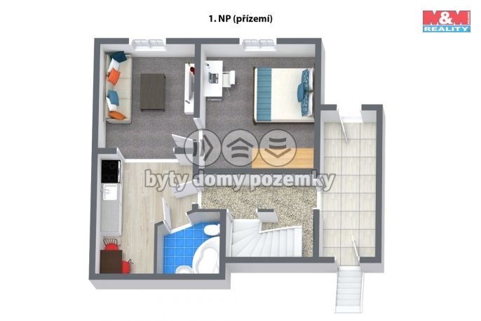 Pronájem, Byt 2+1, Jáchymov