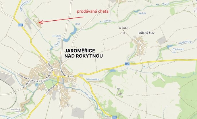 Prodej, Chata, Jaroměřice nad Rokytnou
