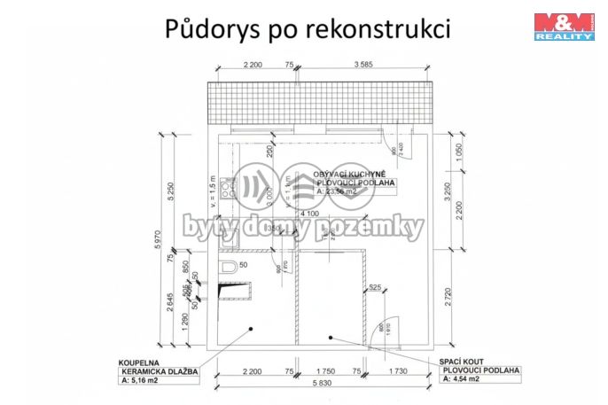 Prodej, Byt 2+kk, Praha