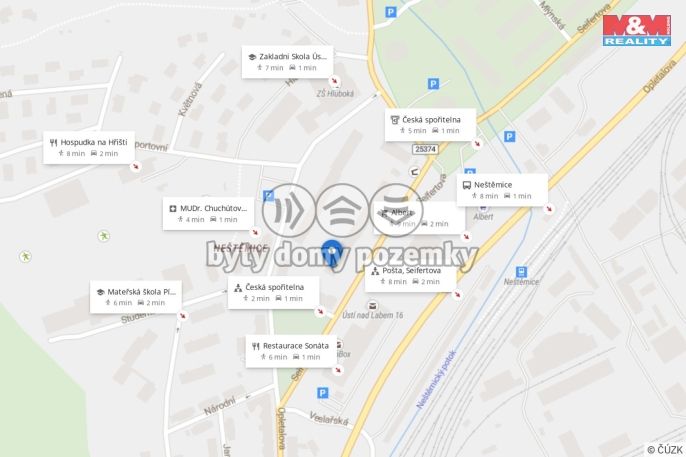 Pronájem, Byt 1+1, Ústí nad Labem