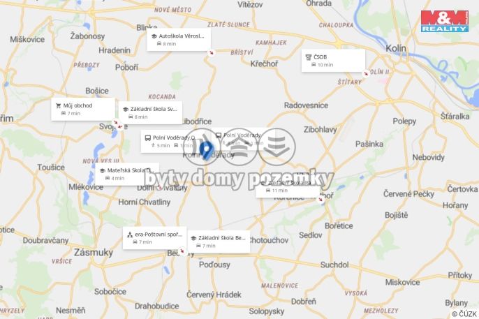 Prodej, Pozemek k bydlení, Polní Voděrady