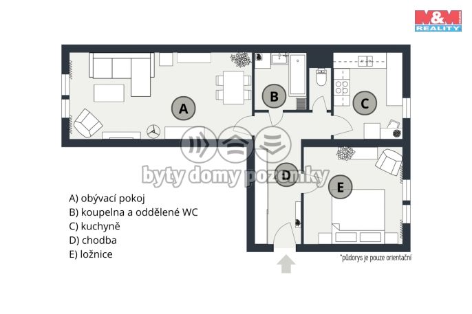 Prodej, Byt 2+1, Nymburk