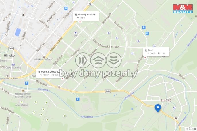 Pronájem, Obchod a služby, Hlinsko