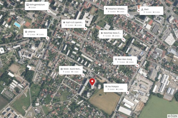 Pronájem, Byt 2+kk, Kolín