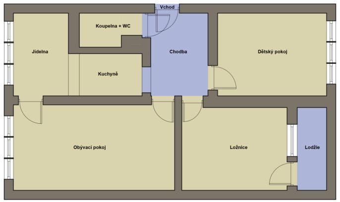 Prodej, Byt 3+1, Chomutov