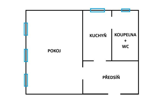 Pronájem, Byt 1+1, Ostrava