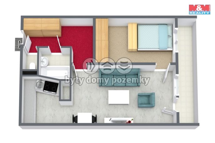 Prodej, Byt 2+1, Teplice