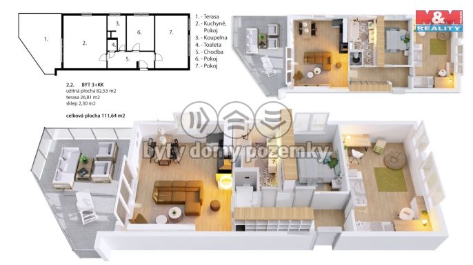 Prodej, Byt 3+kk, Mladá Boleslav