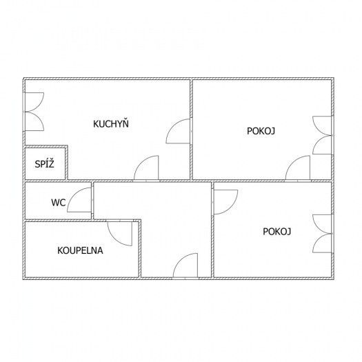 Pronájem, Byt 2+1, Jirkov