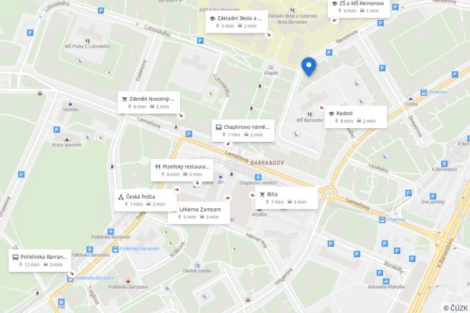Pronájem, Byt 3+kk, Praha