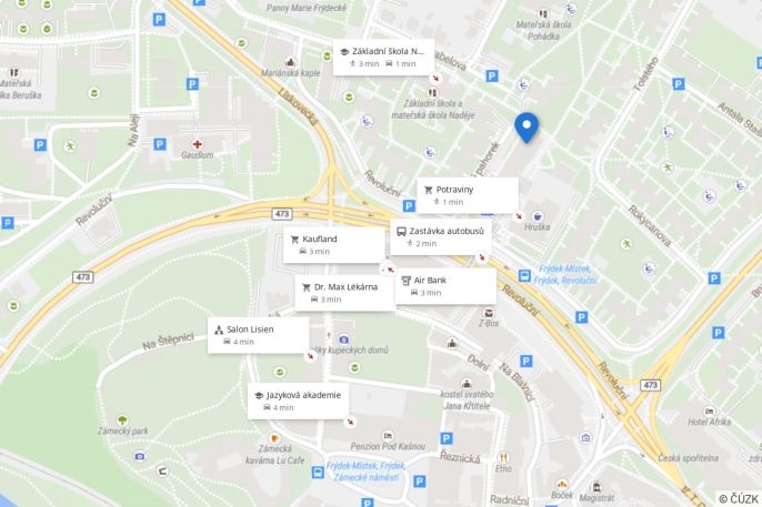 Pronájem, Byt 1+1, Frýdek-Místek