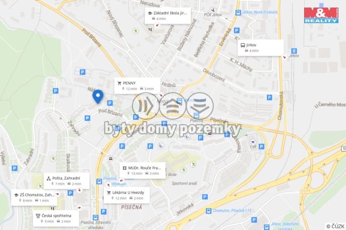 Prodej, Byt 3+1, Chomutov