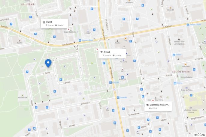 Pronájem, Byt 3+1, České Budějovice