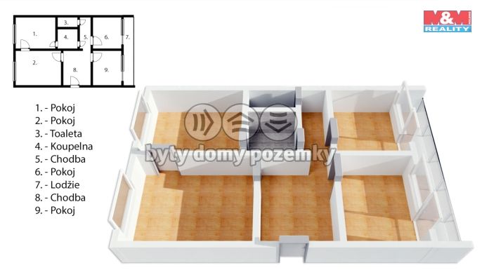 Prodej, Byt 3+1, Praha