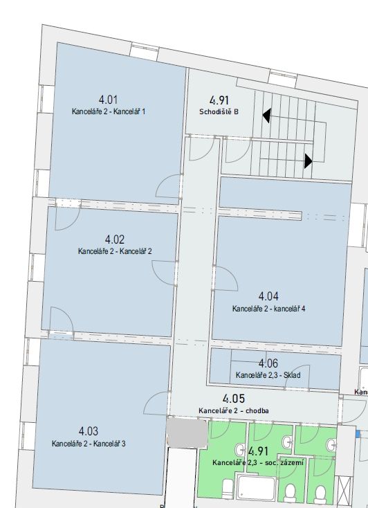 Pronájem, Kancelářský prostor, Český Těšín