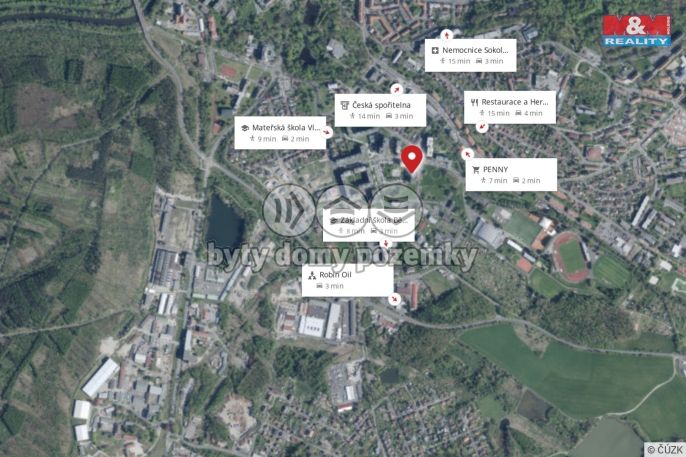 Pronájem, Byt 3+1, Sokolov