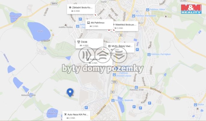 Prodej, Pozemek k bydlení, Pelhřimov