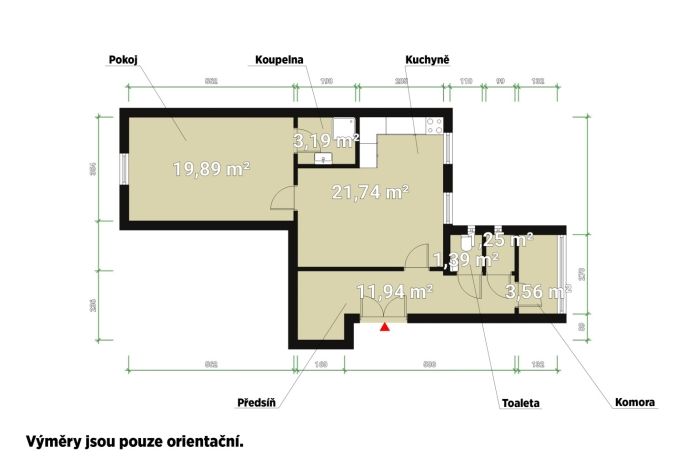 Pronájem, Byt 2+kk, Plzeň