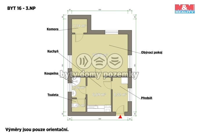 Pronájem, Byt 1+1, Plzeň