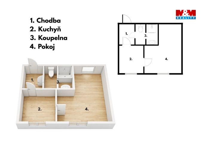 Prodej, Byt 1+1, Olomouc