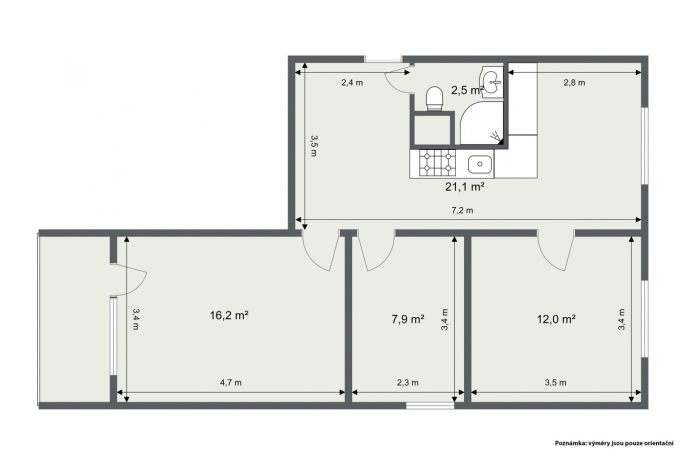 Prodej, Byt 3+1, Cheb