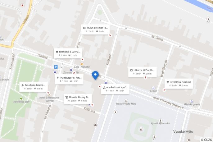 Pronájem, Byt 2+kk, Vysoké Mýto