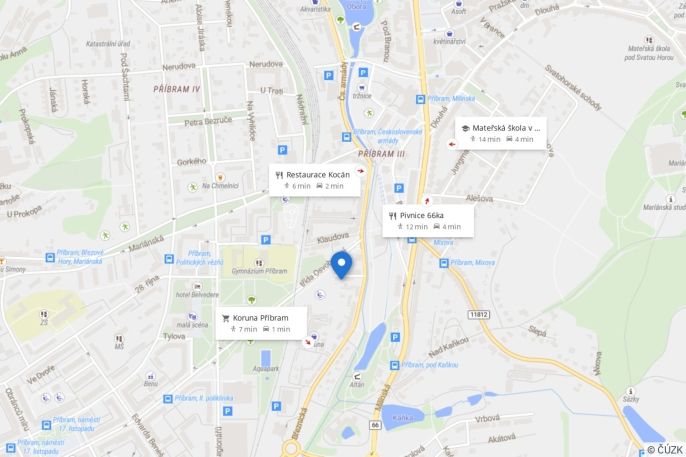 Pronájem, Byt 1+kk, Příbram