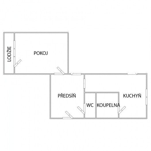 Pronájem, Byt 1+1, Jirkov