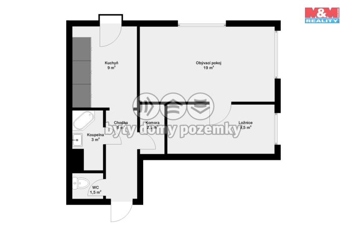 Prodej, Byt 2+1, Suchdol nad Lužnicí