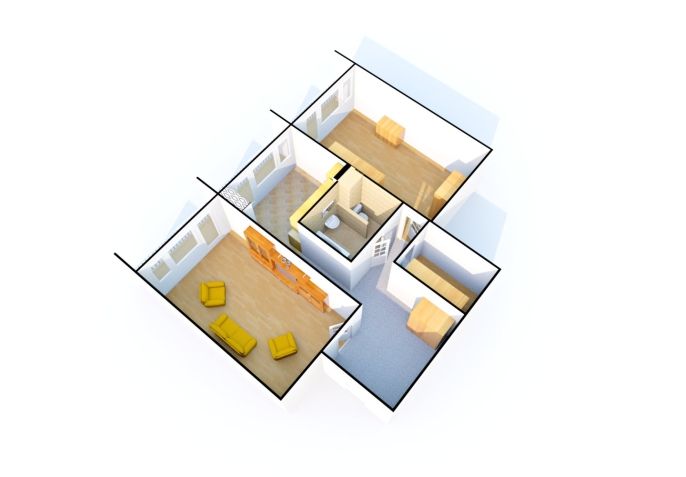 Pronájem, Byt 2+1, Děčín