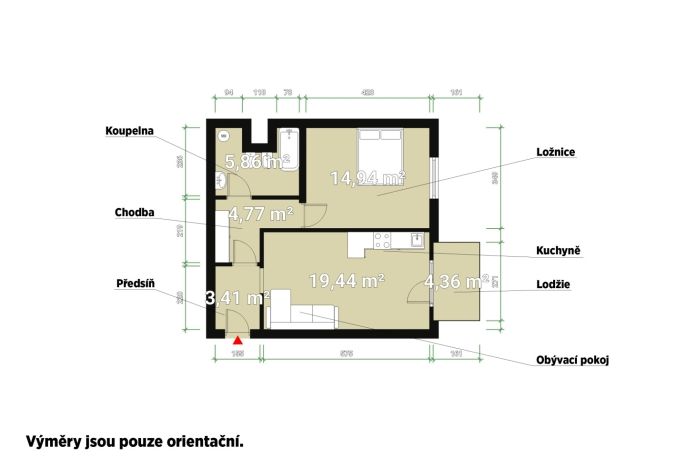Prodej, Byt 2+kk, Janovice nad Úhlavou