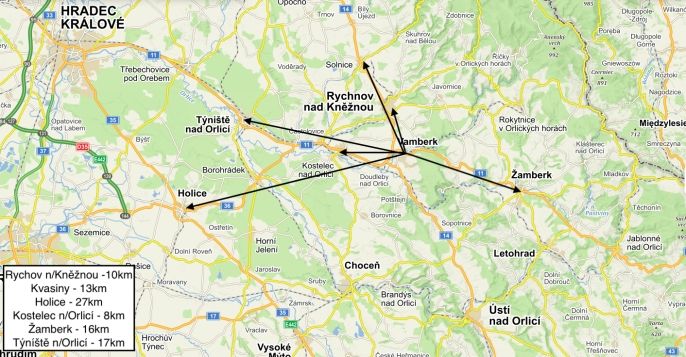 Pronájem, Byt 3+kk, Vamberk