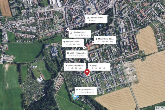 Prodej, Byt 1+1, Polička