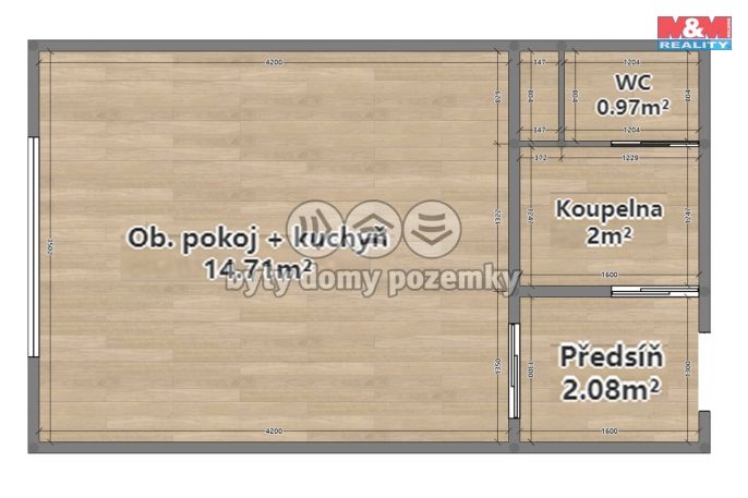 Prodej, Byt 1+kk, Plzeň